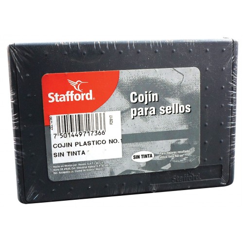 [Cojín Sello] Stafford Cojín Plástico Para Sellos Sin Tinta