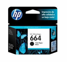 [F6V29AL] HP Cartucho 664 Negro Original