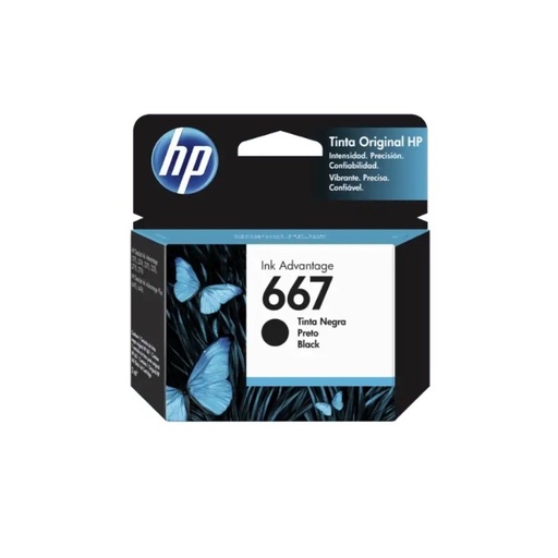 [3YM79AL] HP Cartucho 667 Negro Original